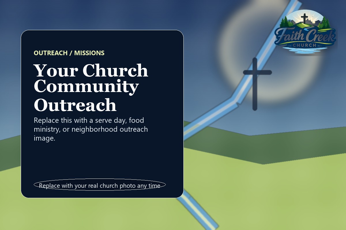 Your Church outreach ministry placeholder